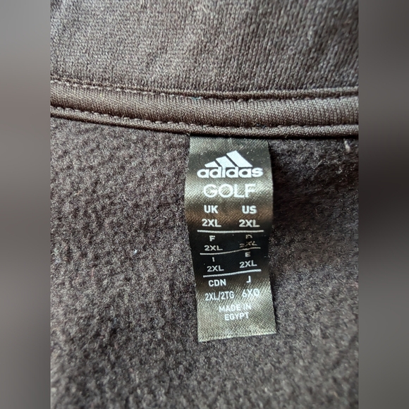 Adidas Golf Black Performance Jacket with Hood and Full-Length Zipper - Picture 5 of 6